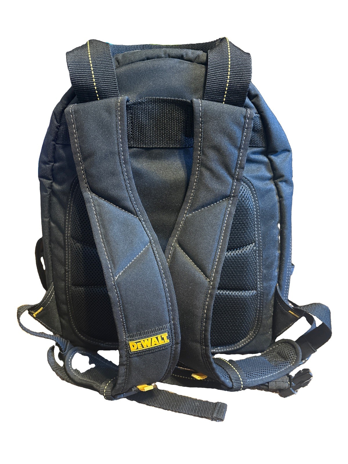 DEWALT DGL523 57 Pocket Lighted Tool Backpack – Black/Yellow