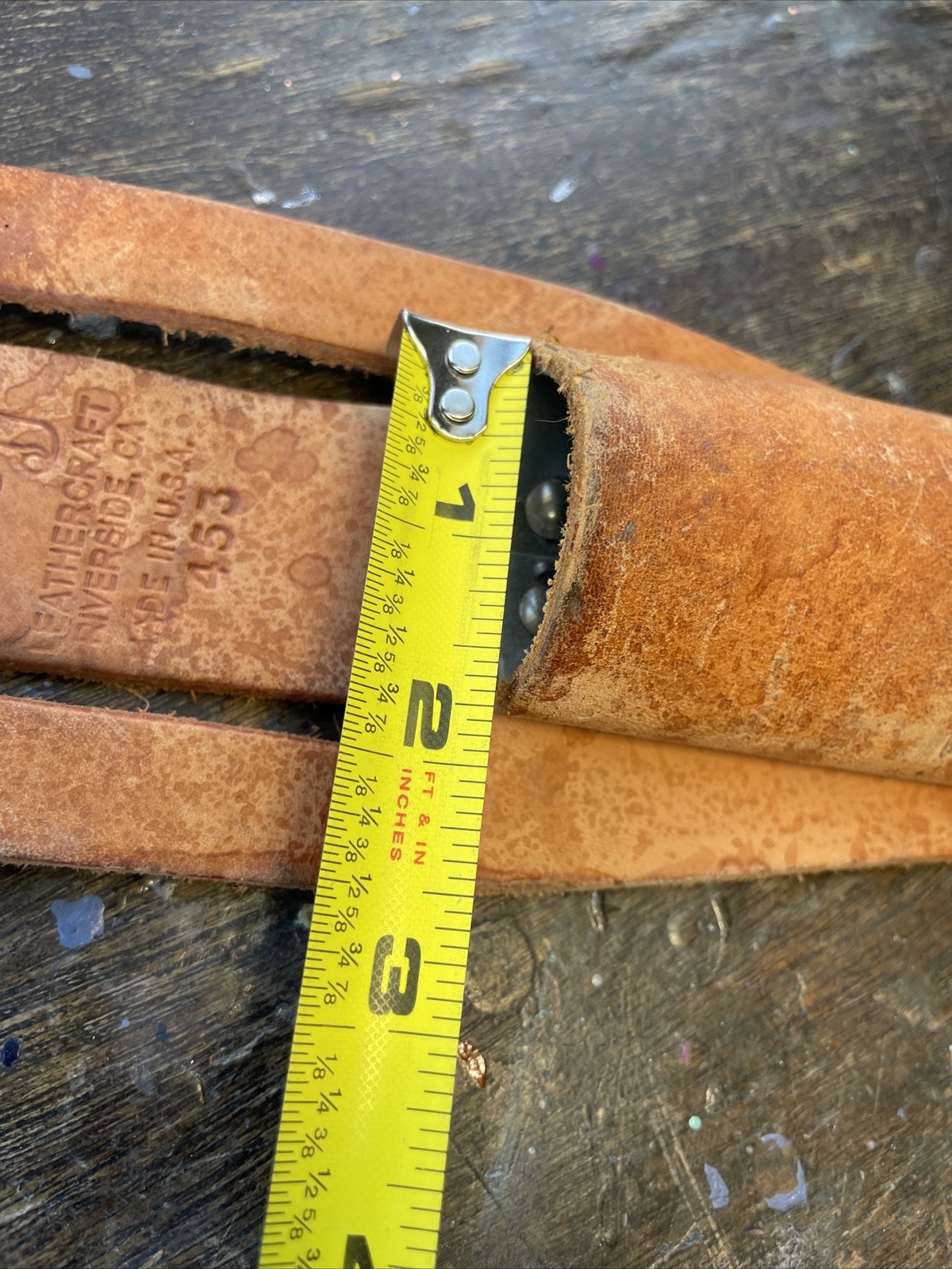 R & J Leathercraft Leather Utility Knife Holder 453** Made in the USA