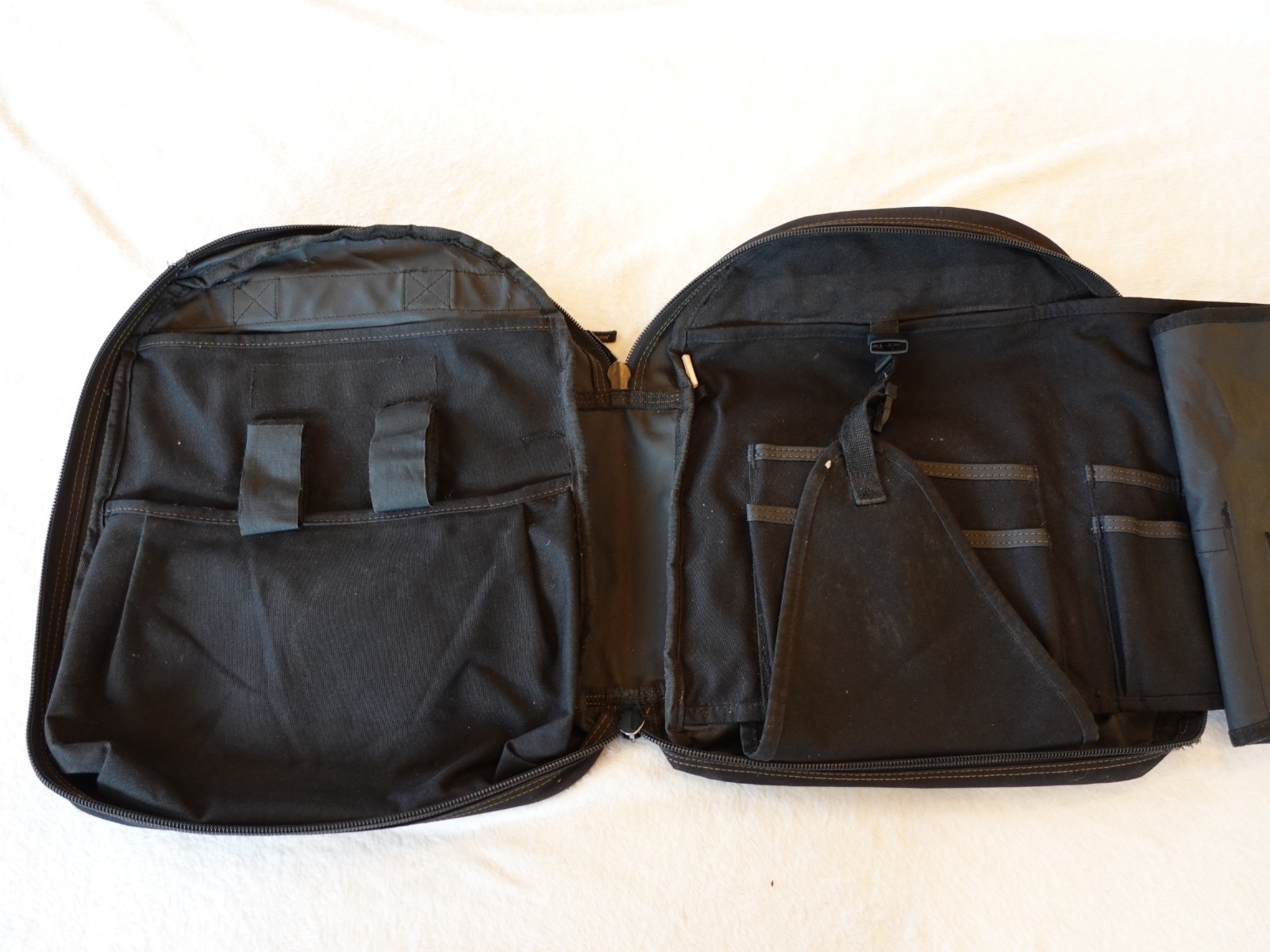 CLC Electricians Backpack Tool Bag 1130 Custom Leathercraft Foldout Work Pouch