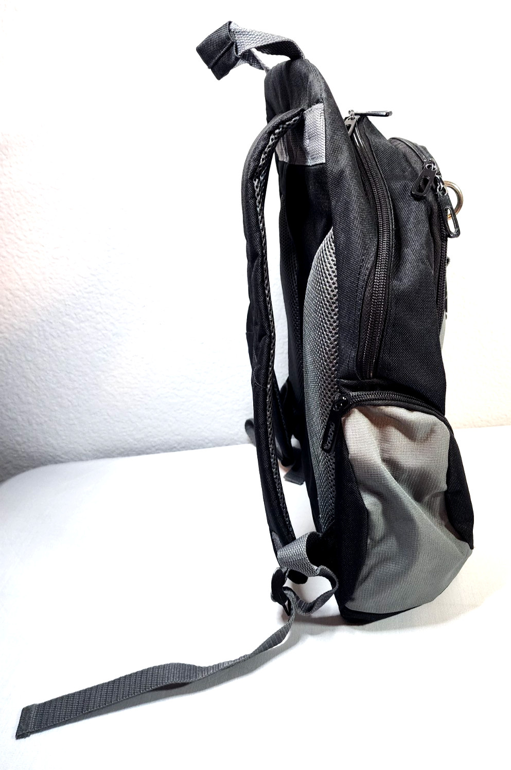 AWP Zippered Closed Tool Bag Durable Storage Pouch Heavy Duty Black and Gray