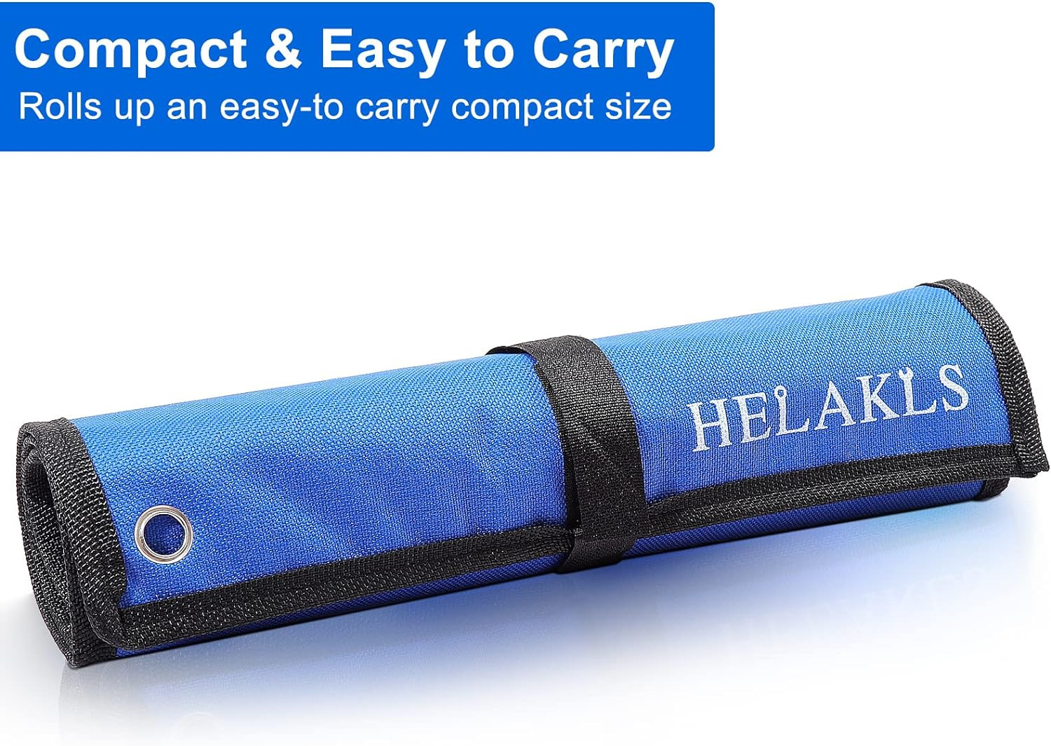20 Pockets Metric & SAE Wrench Tool Roll up Pouch Utility Heavy Duty Canvas Tool