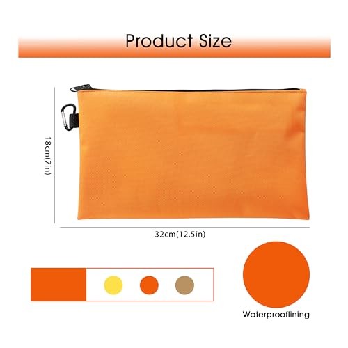 VRUIFA 3PCS Tool Pouches with Zipper – Premium Small Tool Bags – Utility Zipper
