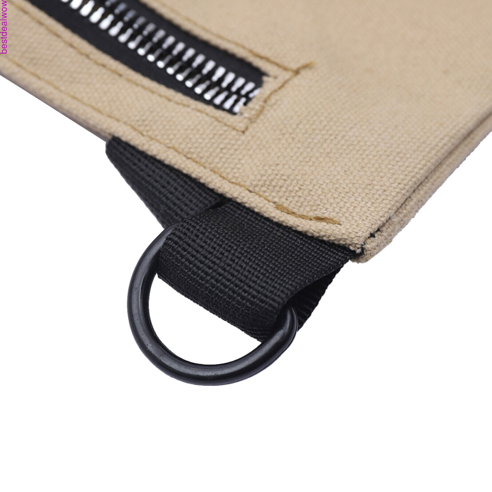 Roll Up Tool Organizer Wrench Storage Pouch 5 Pockets Mechanics Wrap Bag Brown