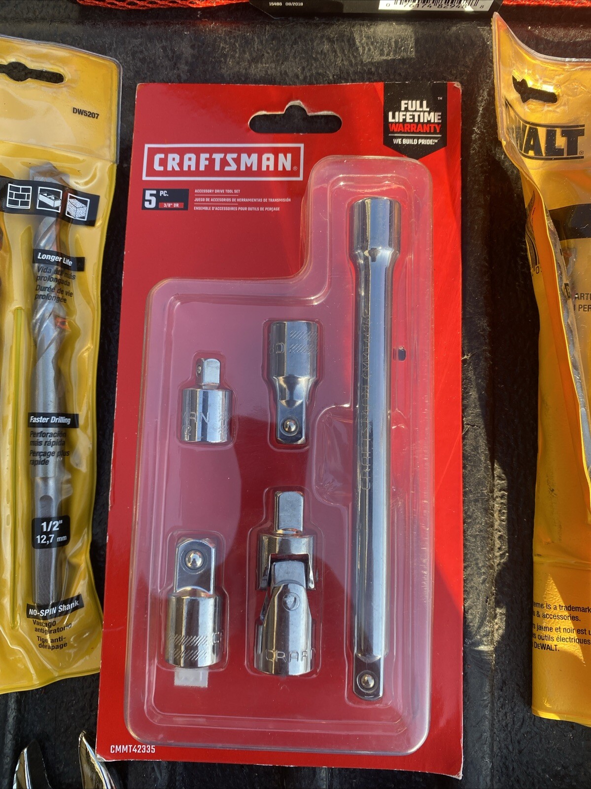 Craftsman 13 in W X 9.75 in H Wide Mouth Tool Bag 6 Pocket Black/Red Extra Tools