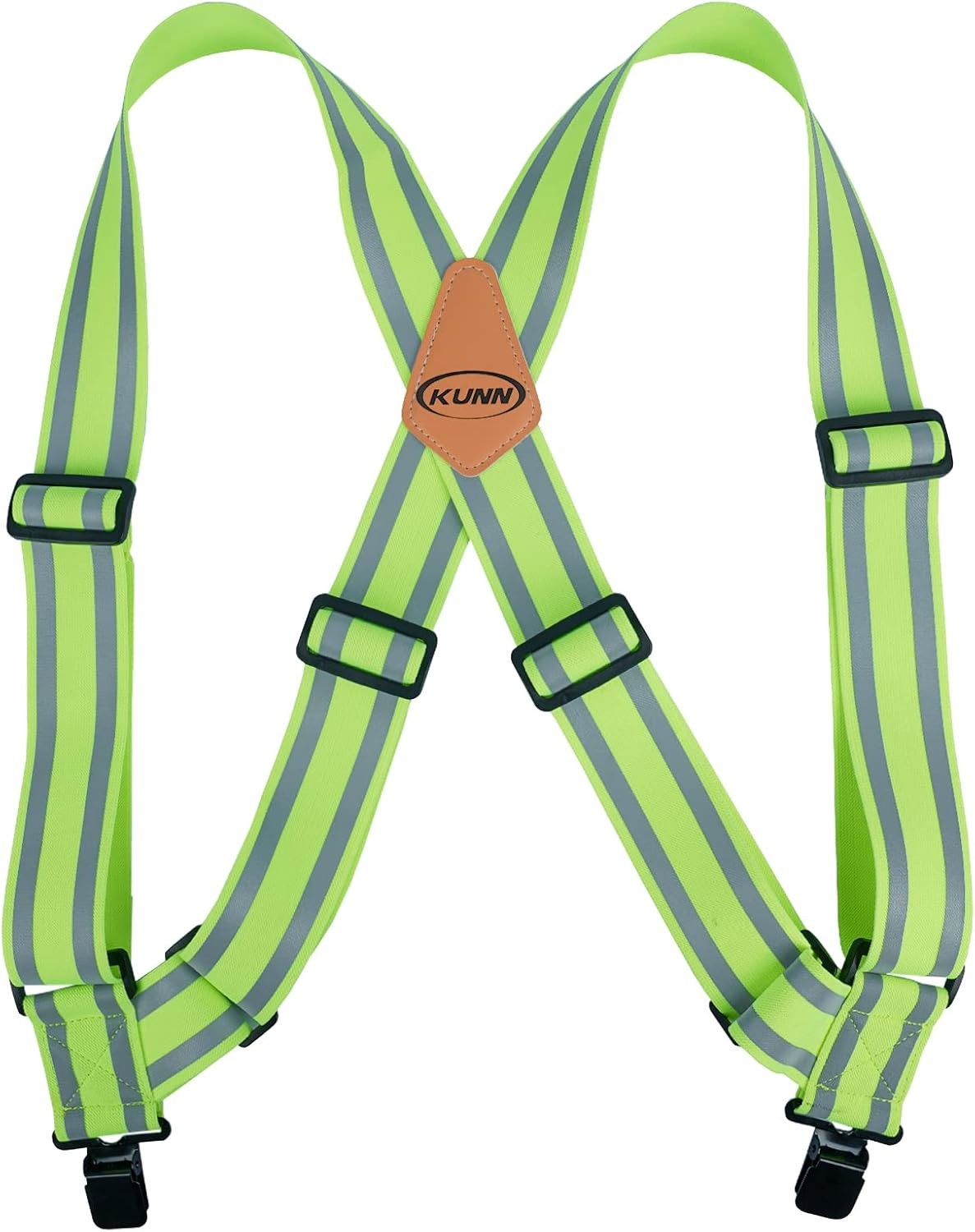KUNN Safety Suspenders Reflective Mens Side-Clips Suspender 2 One Size, Sc001