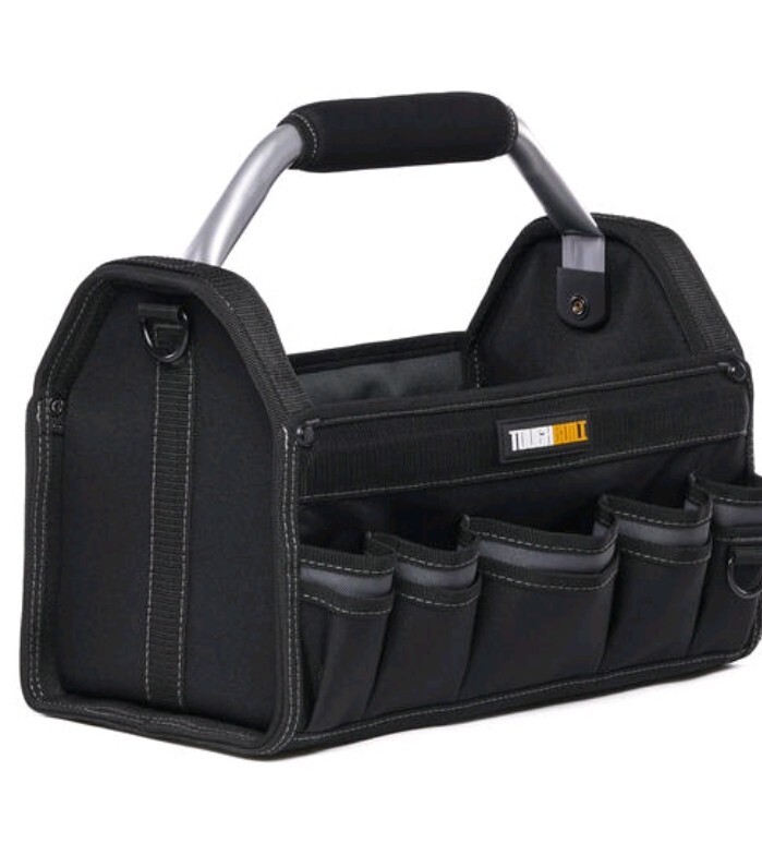 TWO PACK ToughBuilt® 15″ Builder’s Tool Tote With Carry Strap – NEW