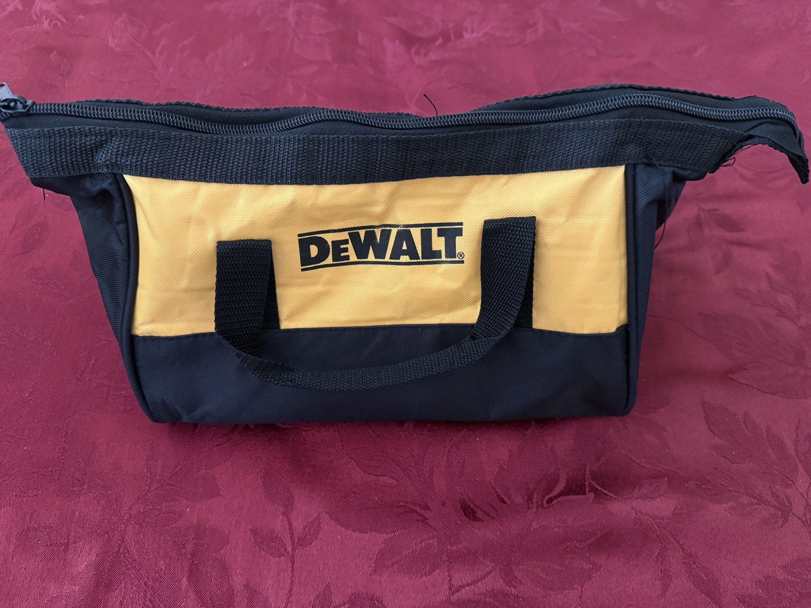 DEWALT Yellow/Black Tool Bag Zipper Closure w/ Handle 13 in x 8 in