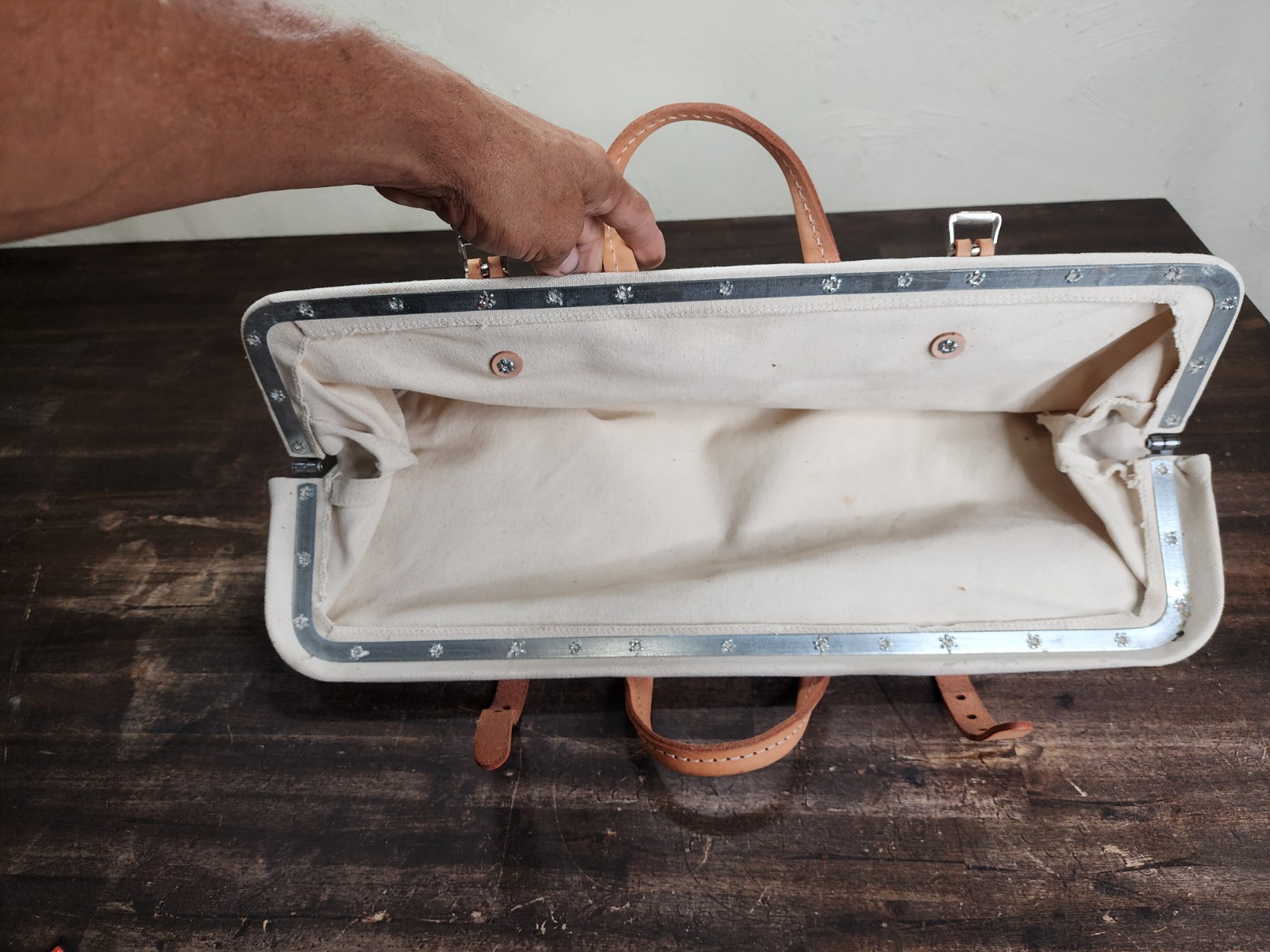 Vintage Klein Tools 5102-22 Canvas Tool Bag Made In USA