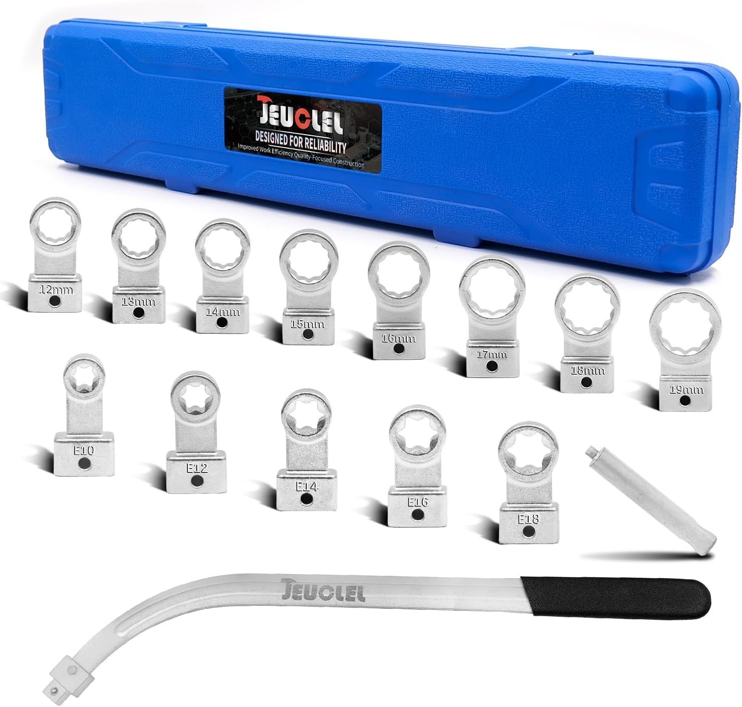 15PCS Alloy Steel Auto Belt Tensioner Tool Set for Pulleys and Timing