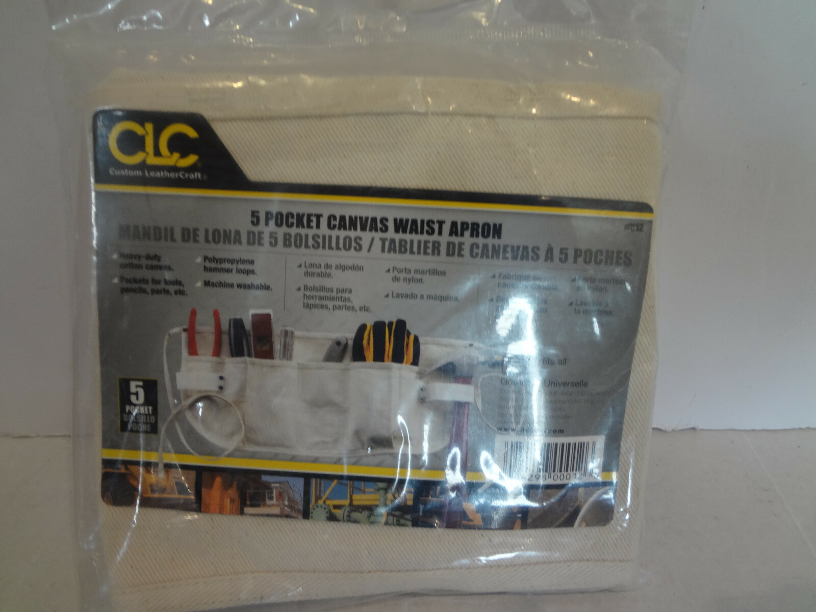 CLC 5 Pocket Heavy Duty Cotton Canvas Waist Apron #C12
