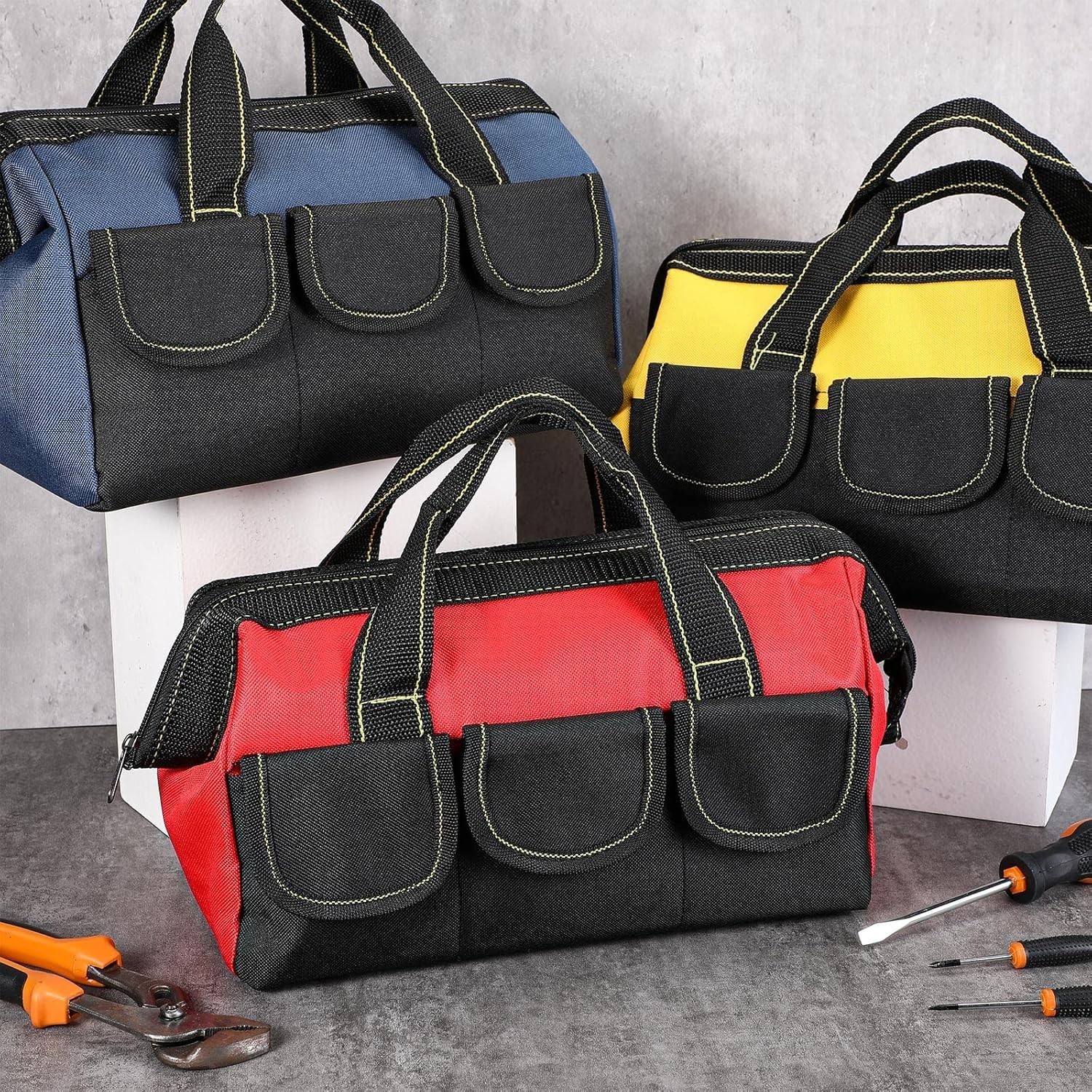 13 Inch Multi-Pocket Tool Bag Set – Waterproof Design for Home or Garage