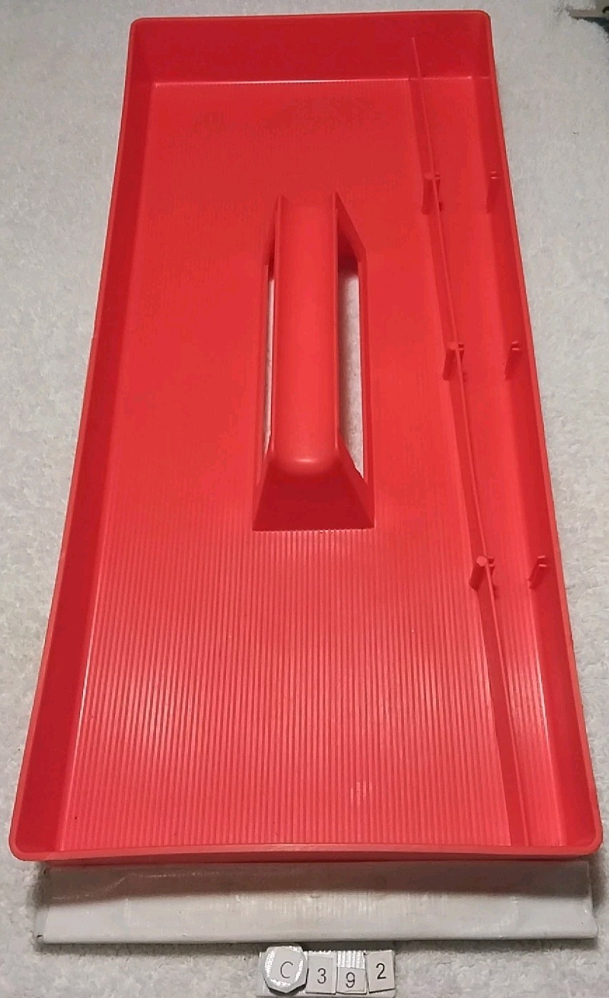 ORANGE PLASTIC UTILITY TOTE 18″×8-1/2″×2″ ” HEAVY DUTY “