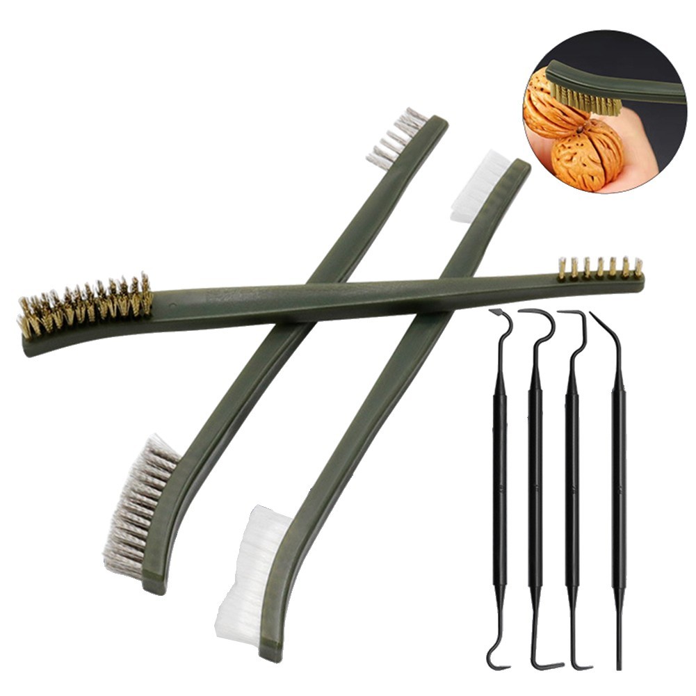 Steel Wire Brush Nylon Pick Set Easy to use Design Effective Car Cleaning
