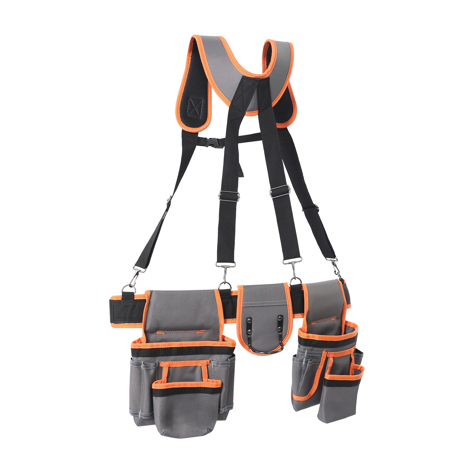 Tool Belt Tool Bag Multifunctional Waist-Mount Electrician Tool Bag w/Suspenders