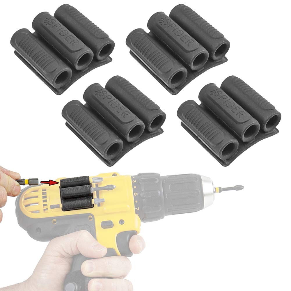 Tool Holster – BitGripper v2 – Pack of Four – High Strength 3M Adhesive Drill…