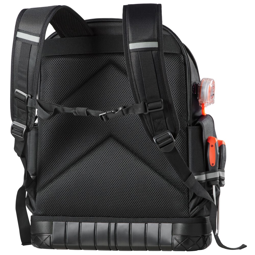 Tool Backpack 64 Pockets Tear-resistant Jobsite Organization Bag for Electrician