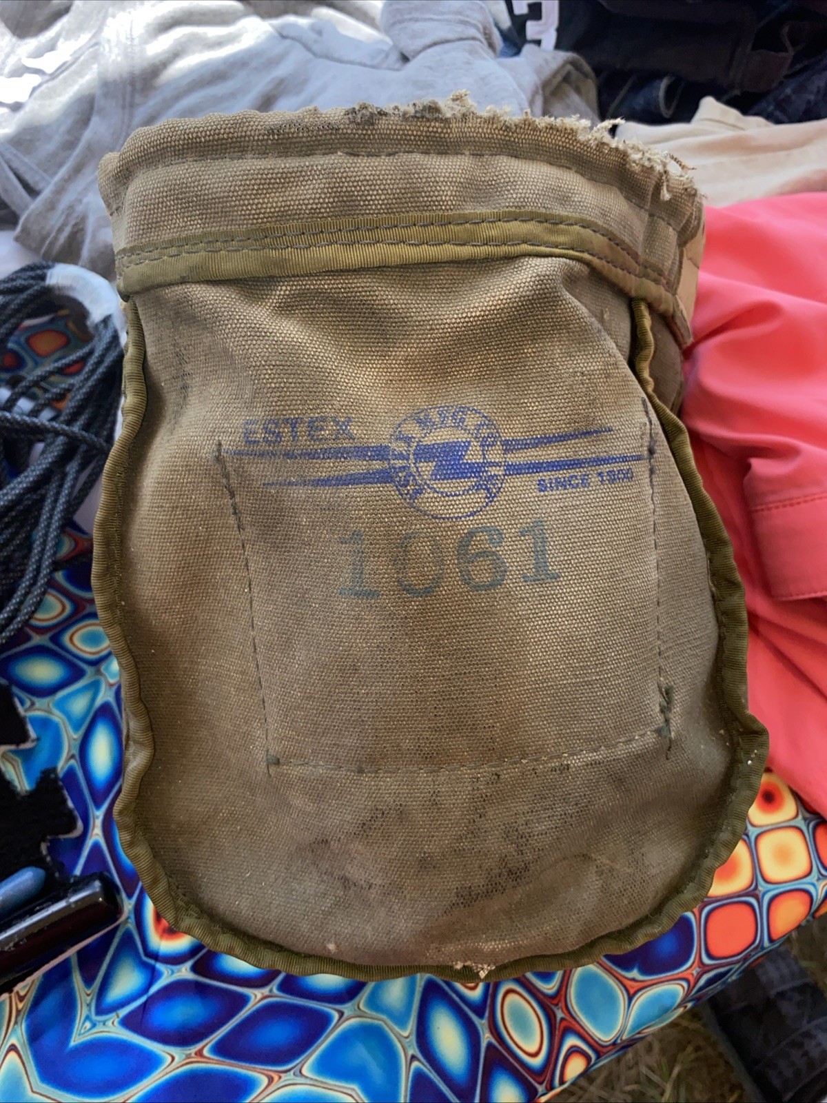 Estex Heavy Duty Tool Canvas Lineman Belt Bag – 9″x8″ USA Electrician #10G-1