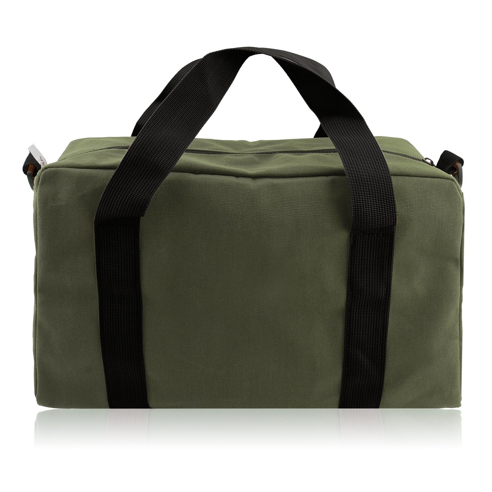 Small Tool Bag,Close Top Wide Mouth Organizer 12 Inch, Army Green