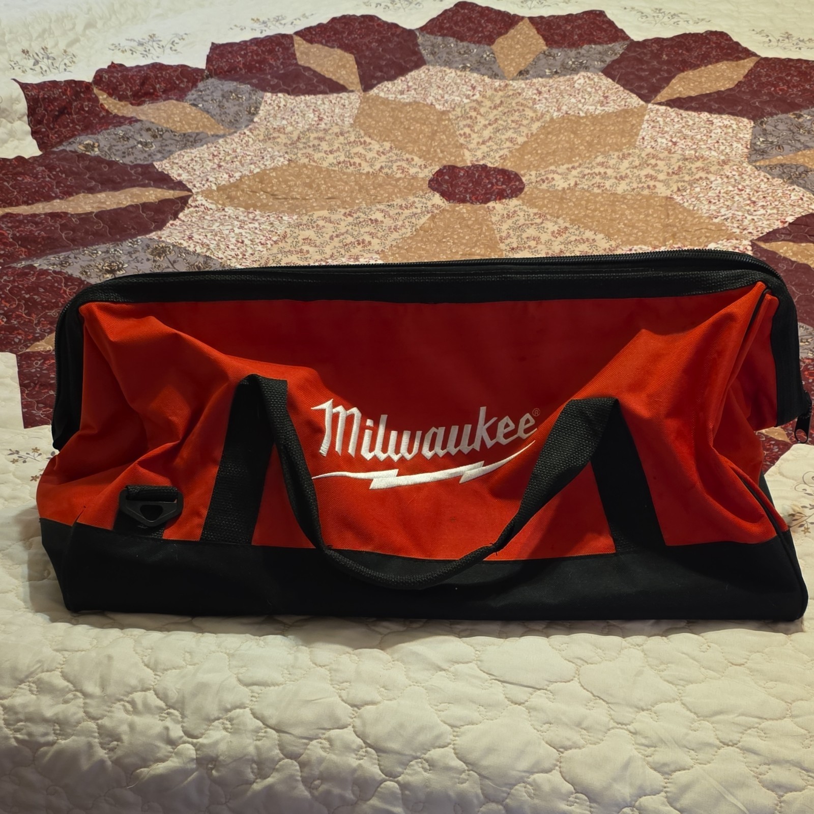 Milwaukee Red/Black Canvas Contractor Tool Bag 23 x 12 x 12
