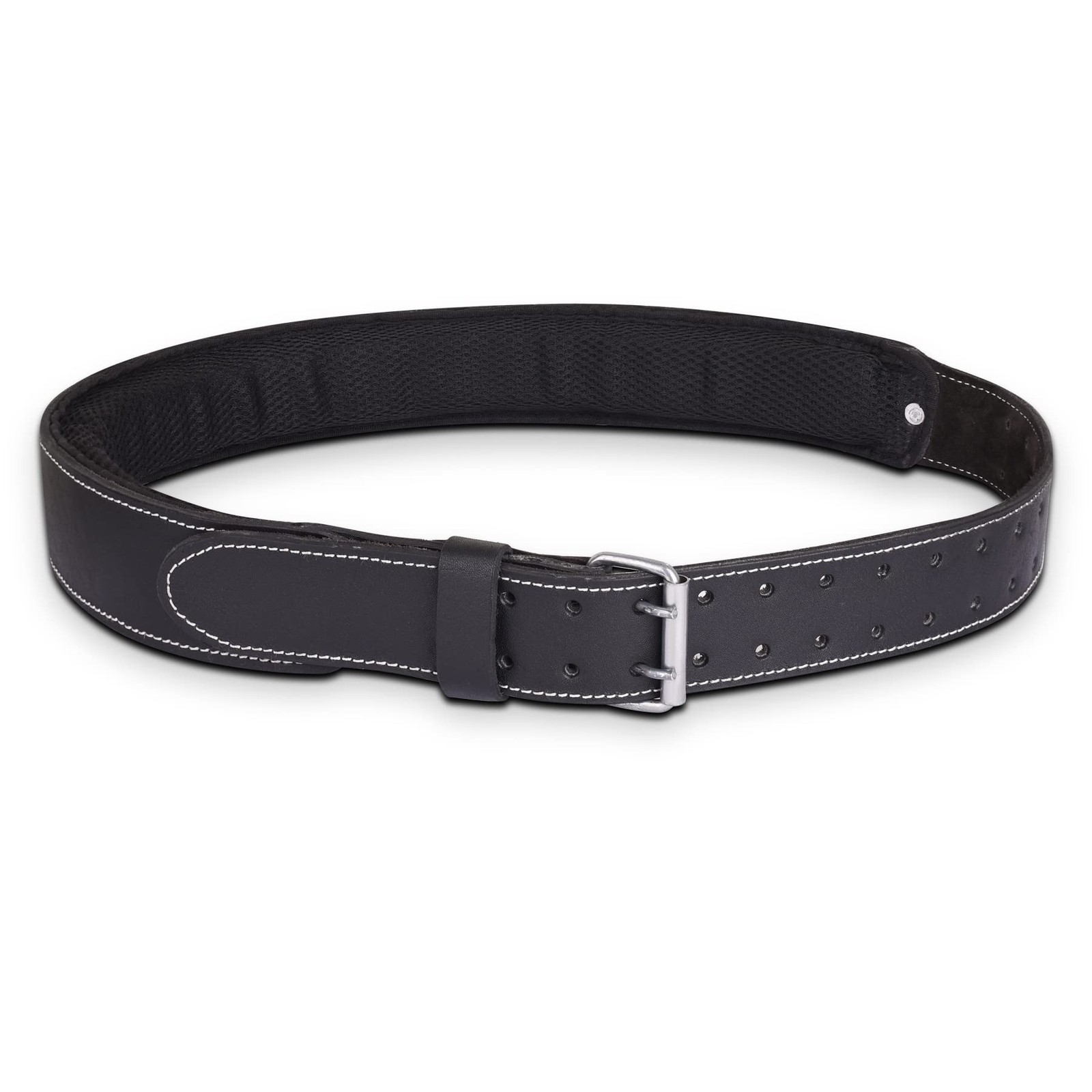 Leather Tool Belt Carpenter Electrician Framer Suspenders 2150-BLK Black