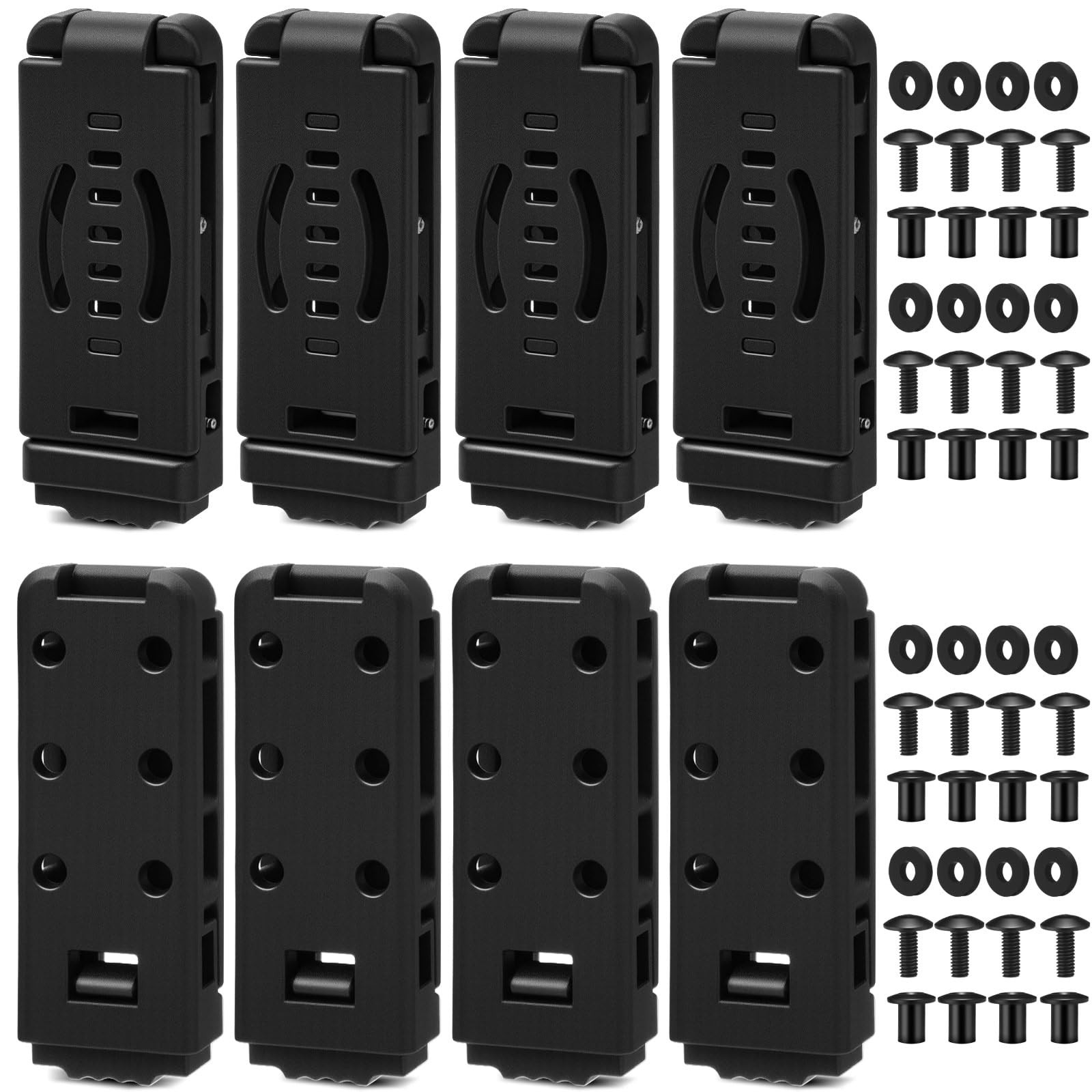 8 Pcs Holster Belt Clips Knife Belt Clip Holster Hardware Adjustable Molle Ad…