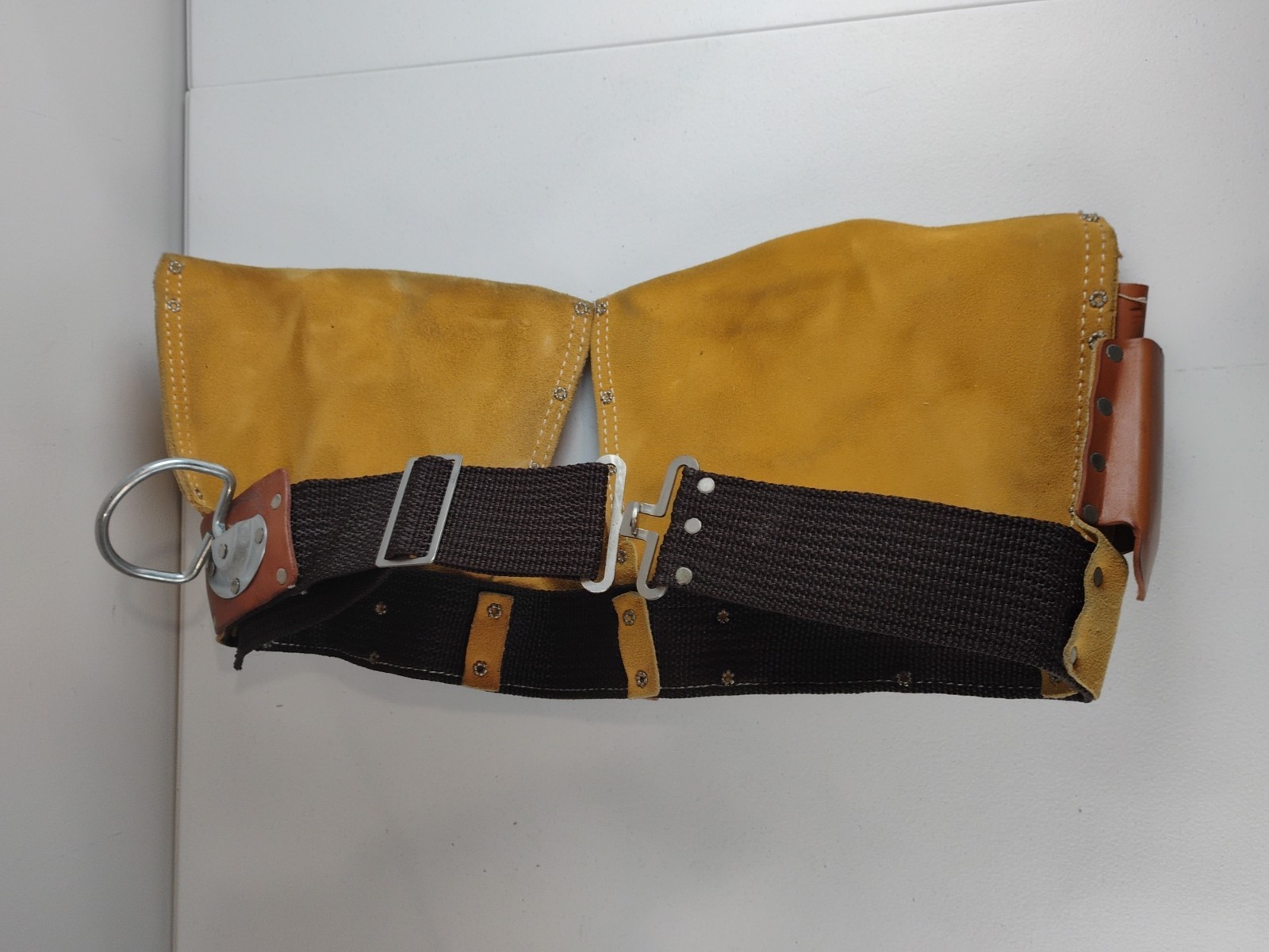 SIERRA Genuine Suede Leather Tool Belt SH-427-X – Light Tan Leather Good Cond