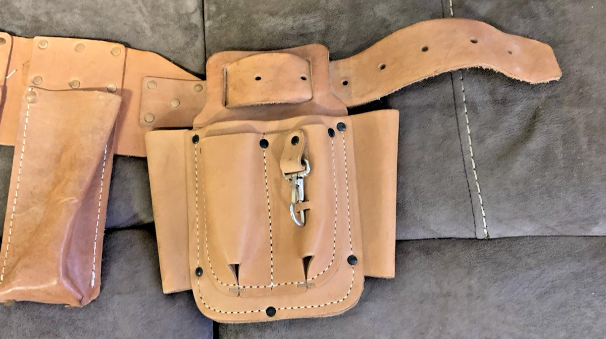 TOOL BELT – BRAND NEW – 100% LEATHER – TOOL HARNESS – SMALL – 40 INCH LENGTH