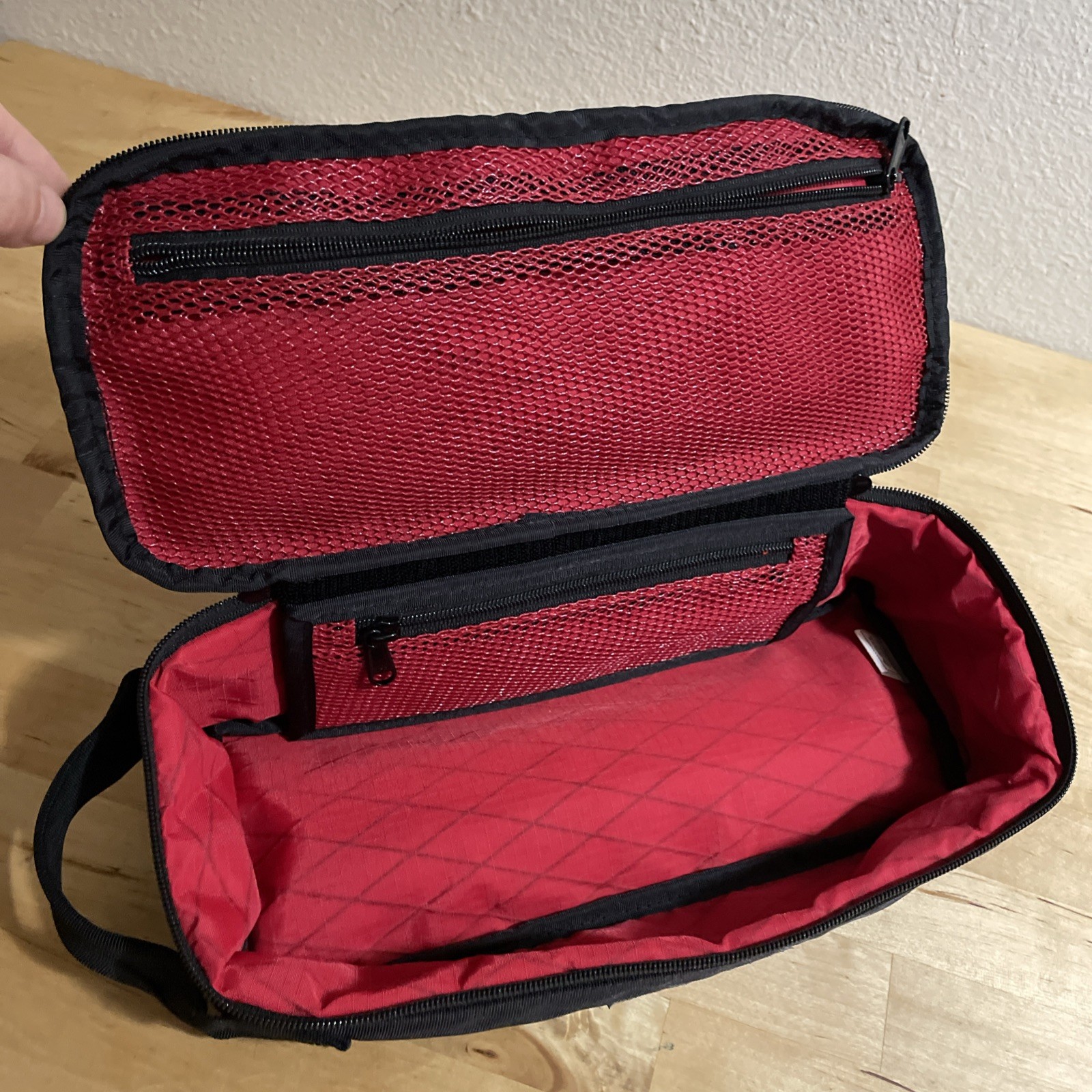 Rough Enough 12″ Small Tool Bag Pouch Box Travel Toiletry Handle Cordura Black