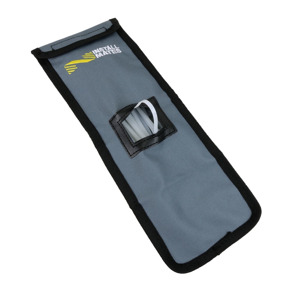 InstallMates™ 11″ Cable Tie Storage & Carry Pouch (Gray) Cable Ties NOT Included
