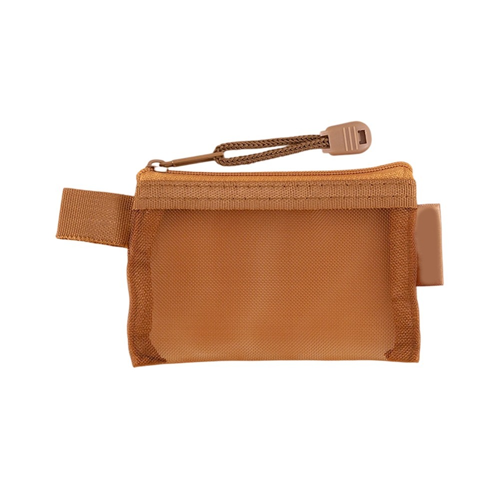 Small Zipper Mesh Nylon Bag for Makeup Earphone and Travel Essential Organizer