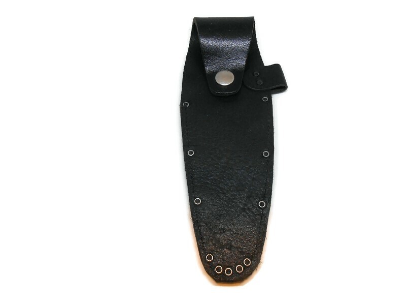 Single Pocket Holster 5-1/2″ Pocket 11 Rivet Top Grain Leather Scissor Tool Loop