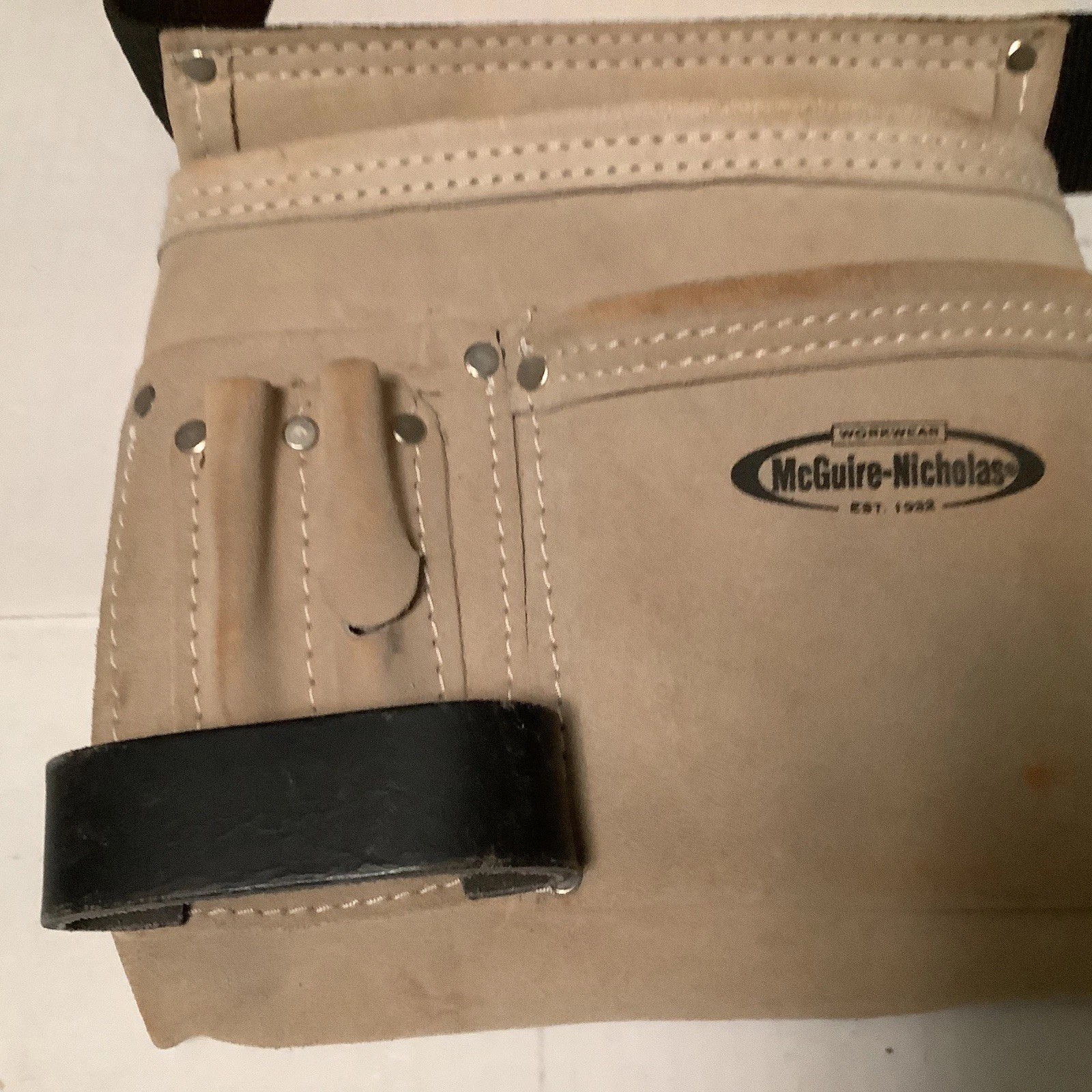 McGuire-Nicholas 5 Pocket SuedeFramer’s Combo Adjustable Tool Belt, Beige