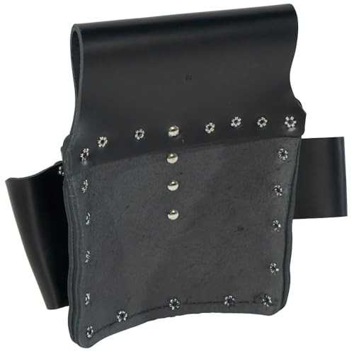 Black Tools Leather Pocket Pouch Belt Bag Organizer Electricians Pouches Waist