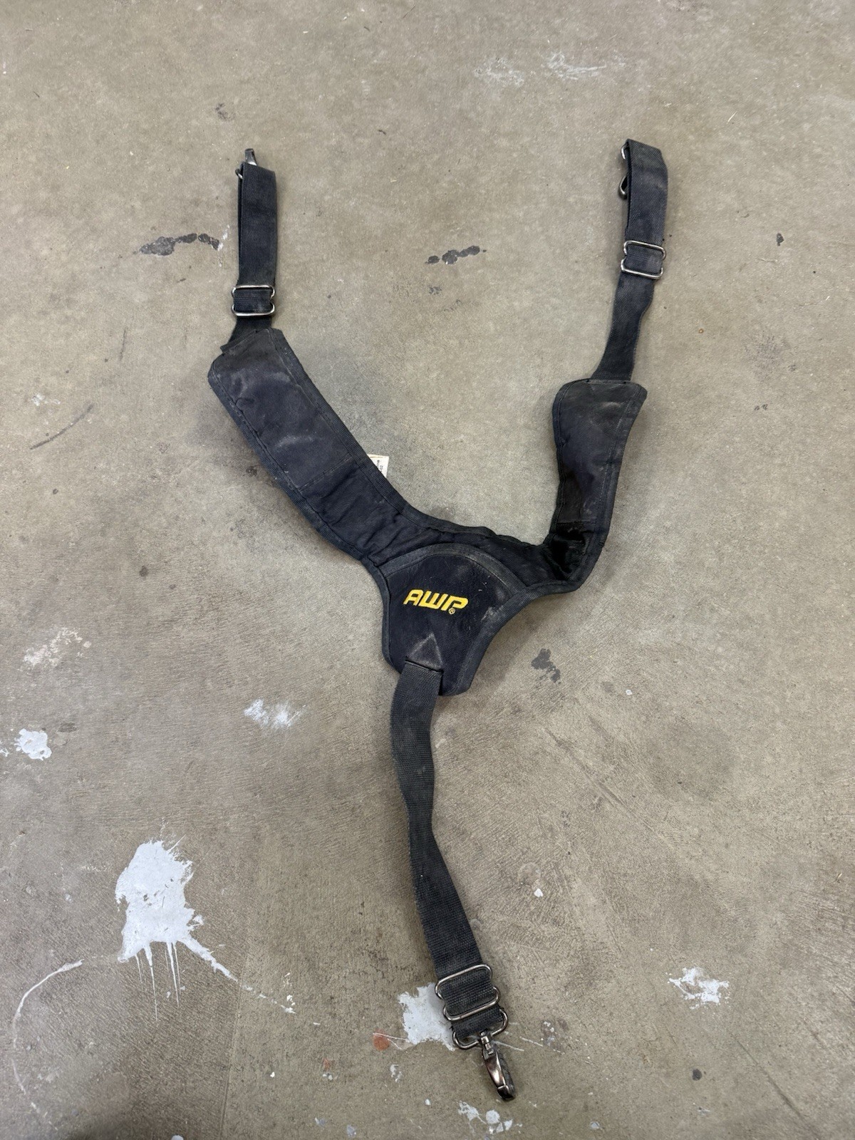 AWP Adjustable Tool Belt Suspenders & Suspension Rig Fabric Black 1 Item