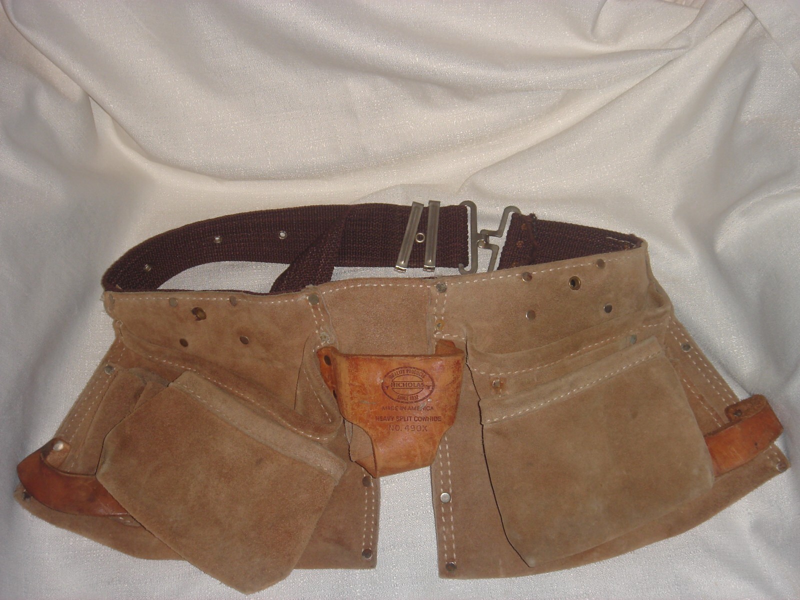Nicholas Carpenter Apron Heavy Split Cowhide Number No. 490X