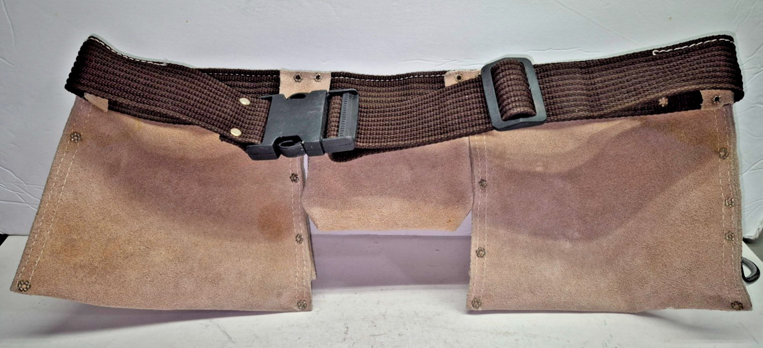 CLC Leather,Canvas Tool Belt With 2 Extra Pouches & Monster Hook Light Use USA