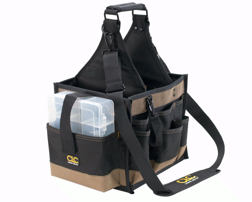 CLC 1528 Large Electrical and Maintenance Tool Carrier, Black