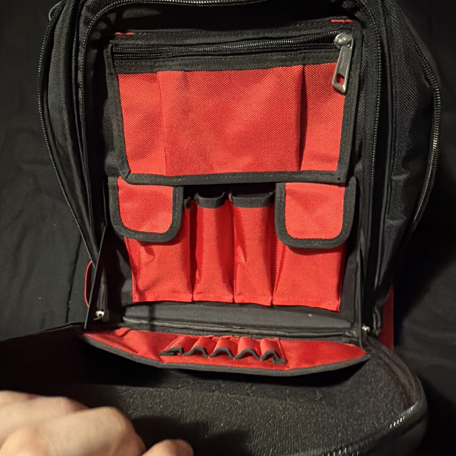 Milwaukee PACKOUT Tool Backpack with Handle, Red and Black Tool Bag