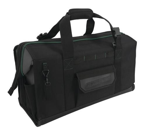 24″ Black Polyester 41 Pocket Loops Tool Bag Nickel Plated Jobsite Gear Storage