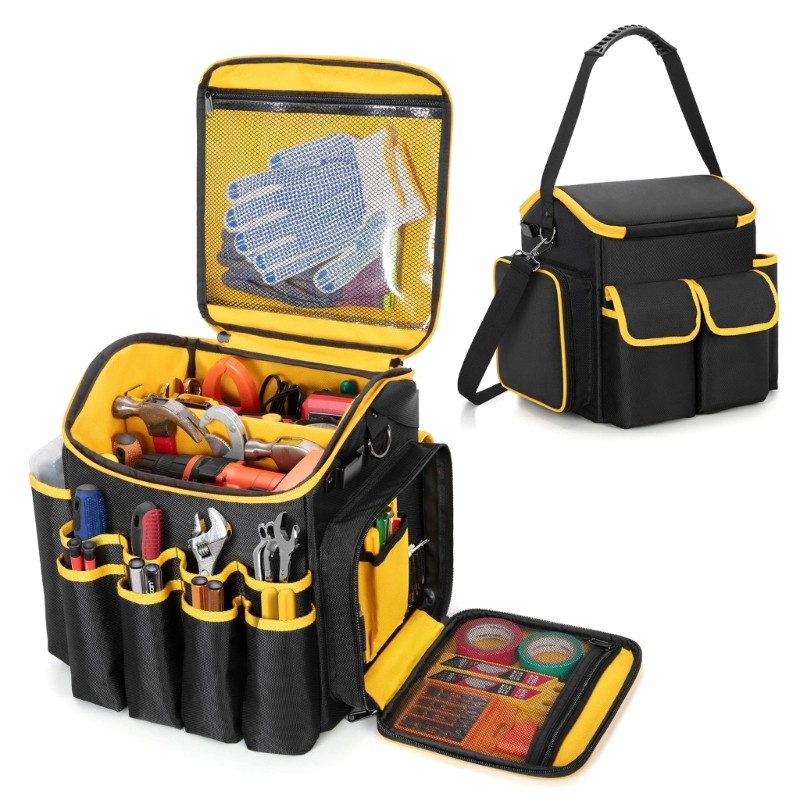 Professional Tool Backpack Multiple Pockets Tool Storage Reinforced Structure