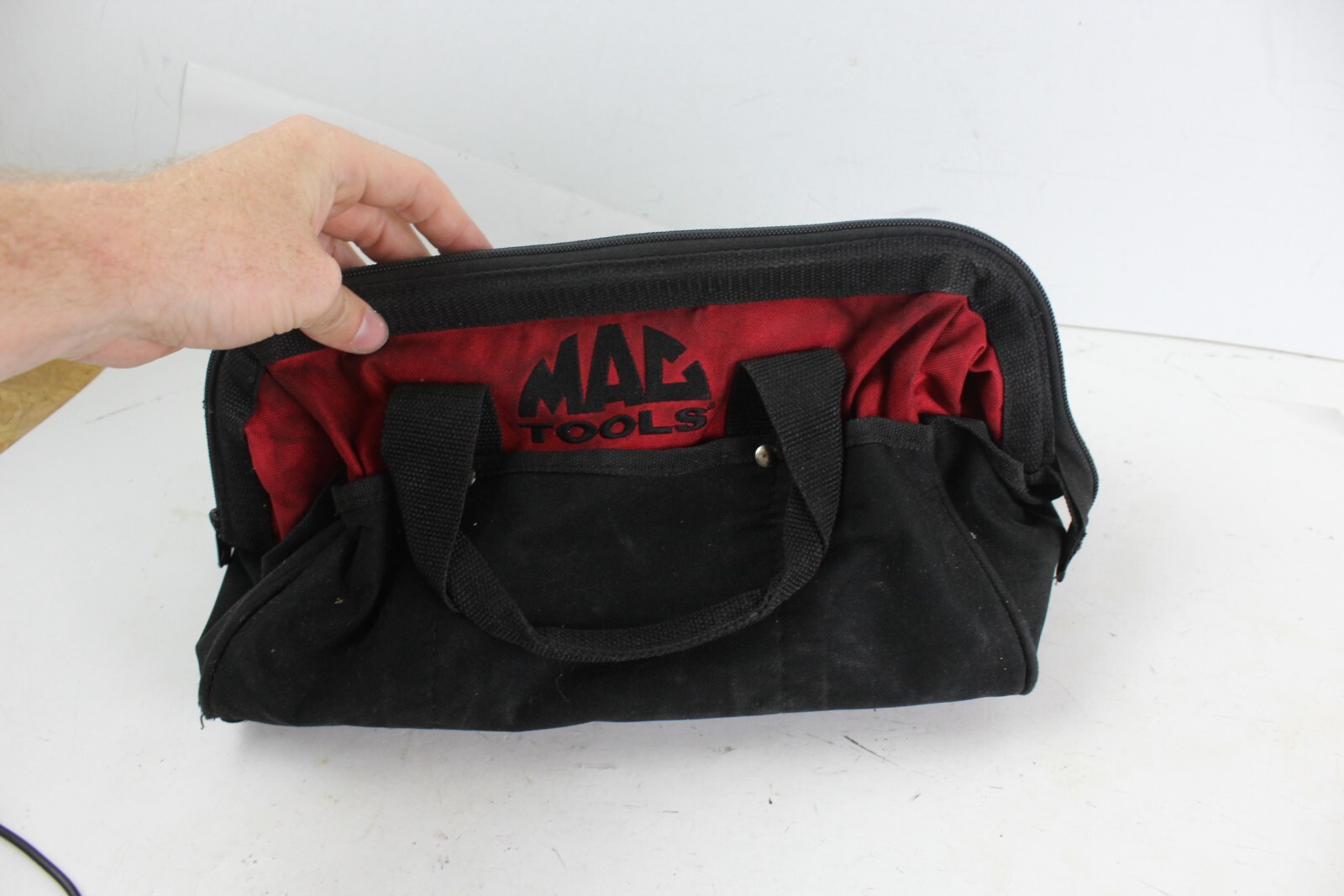 USED DIRTY Mac Tools Canvas Zippered Tool Bag w/Pockets MTB001 case pack