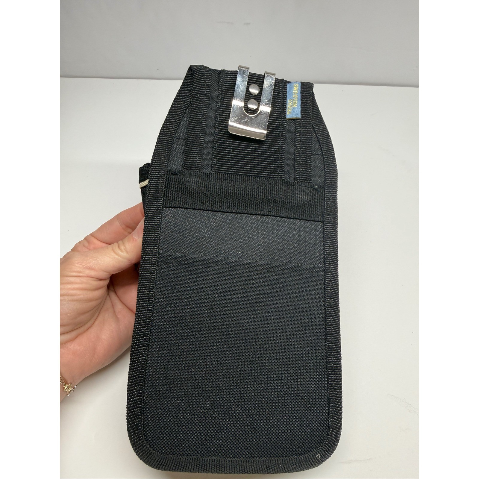 Texas Hold-Ums Black Ballistic Nylon Utility Pouch Belt Loop Case 06-024-02