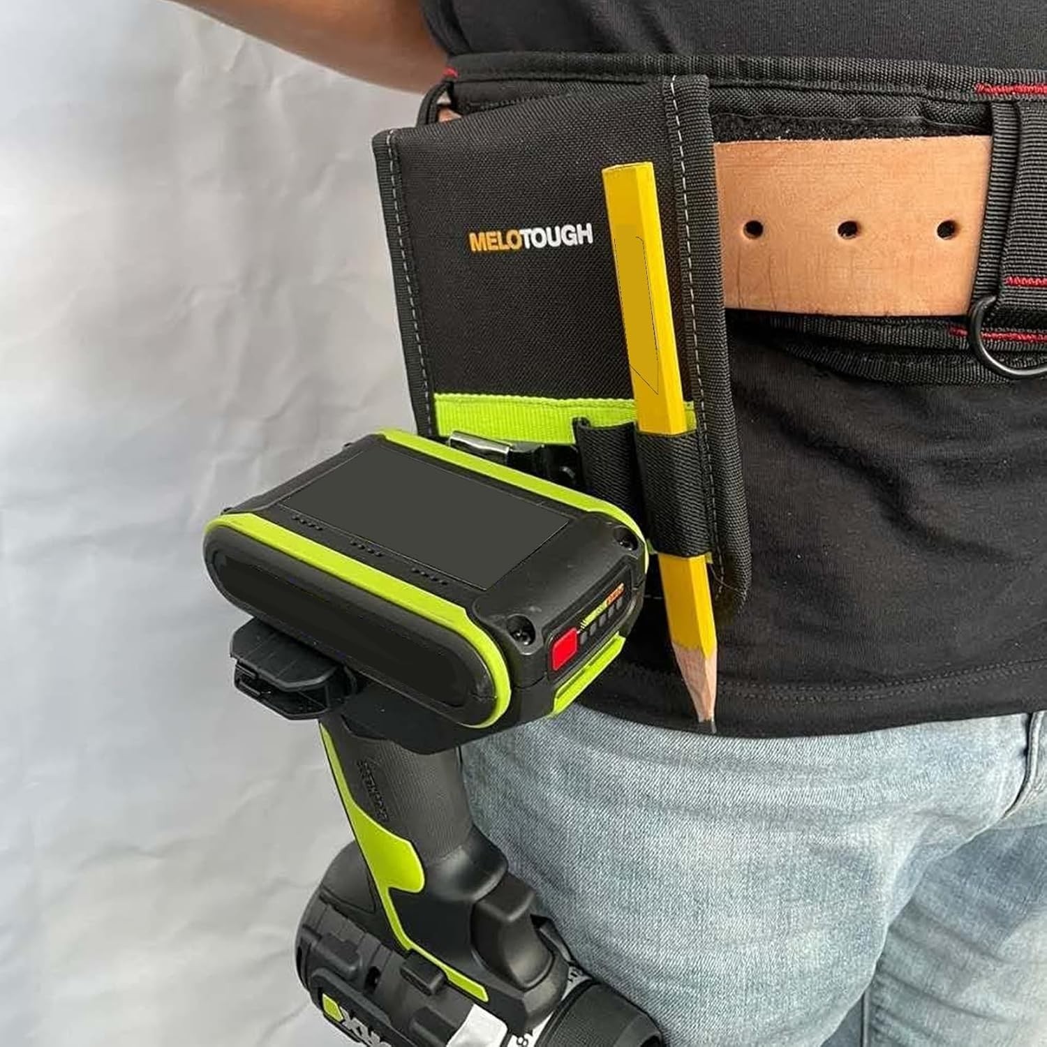 Reflective Tool Belt Hook with Buckle Closure – Organize Your Tools Efficiently
