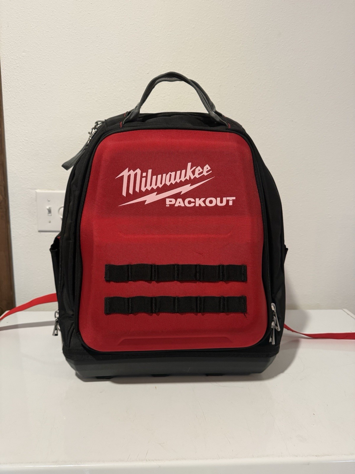 Milwaukee 48-22-8301 PACKOUT Backpack Red Black Work Tools Durable – Used