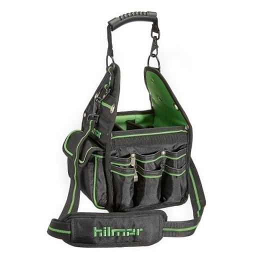 HT 1839078 HVAC Tool Bag with 27 Pockets, Key Clip, Tape Loop, Shoulder Tote