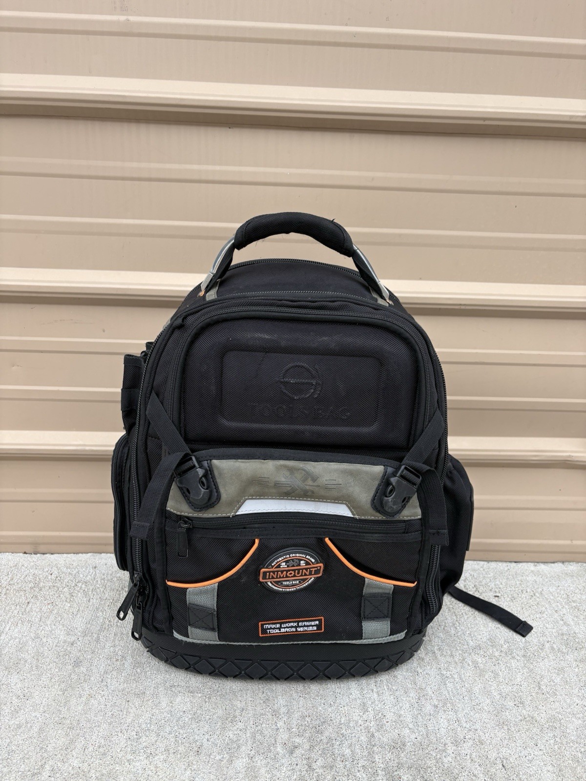 Abvot Black/Gray HVAC Electrician Tool Backpack