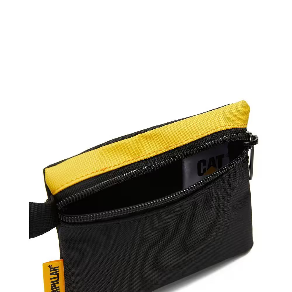 Tool Storage, 8 In. 3 Pockets, Black and Yellow, 600-D Polyester, Document Bag,