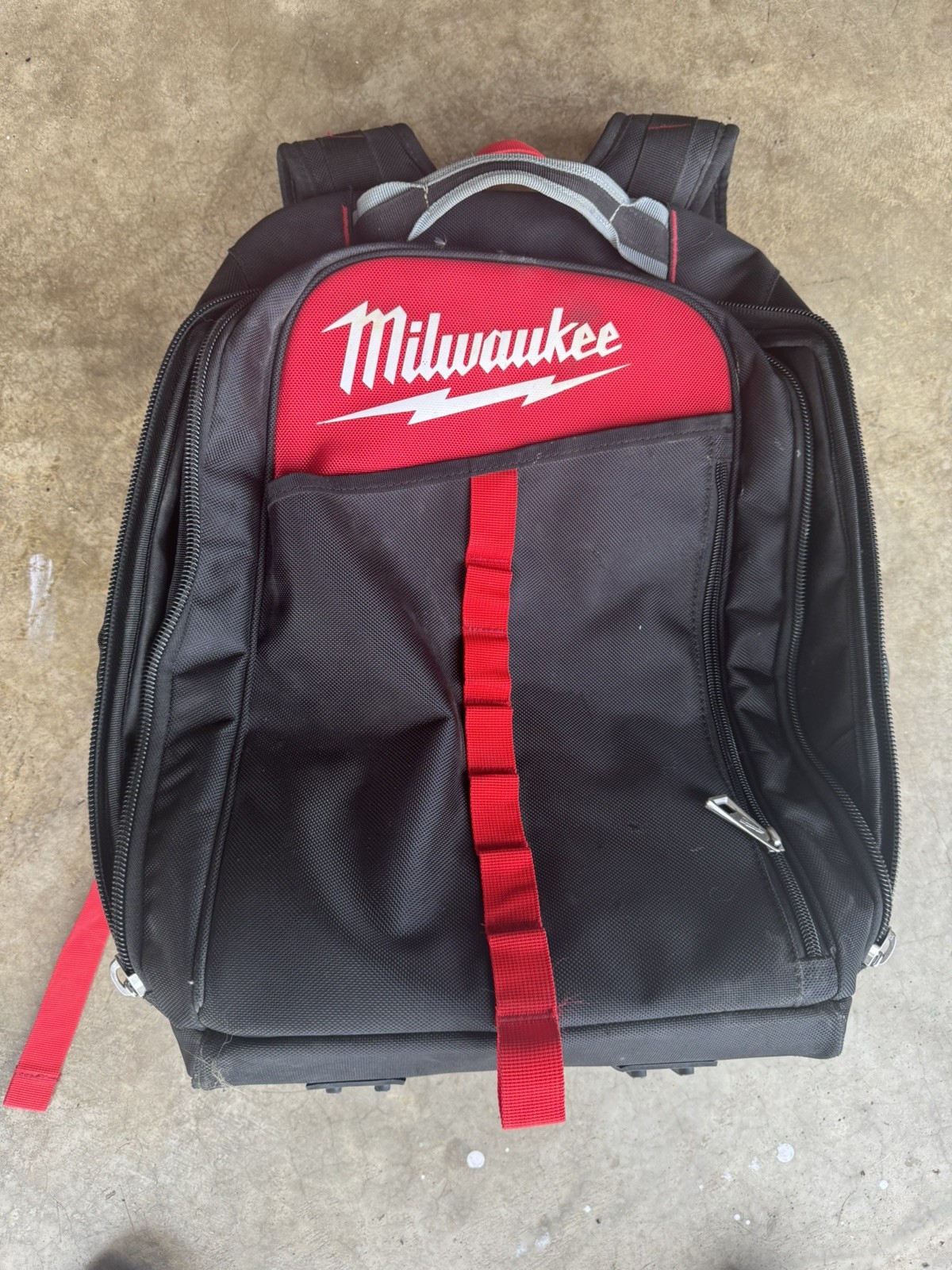 Milwaukee 48-22-8202 22-Pocket Low-Profile Backpack w/ Padded electronics sleeve