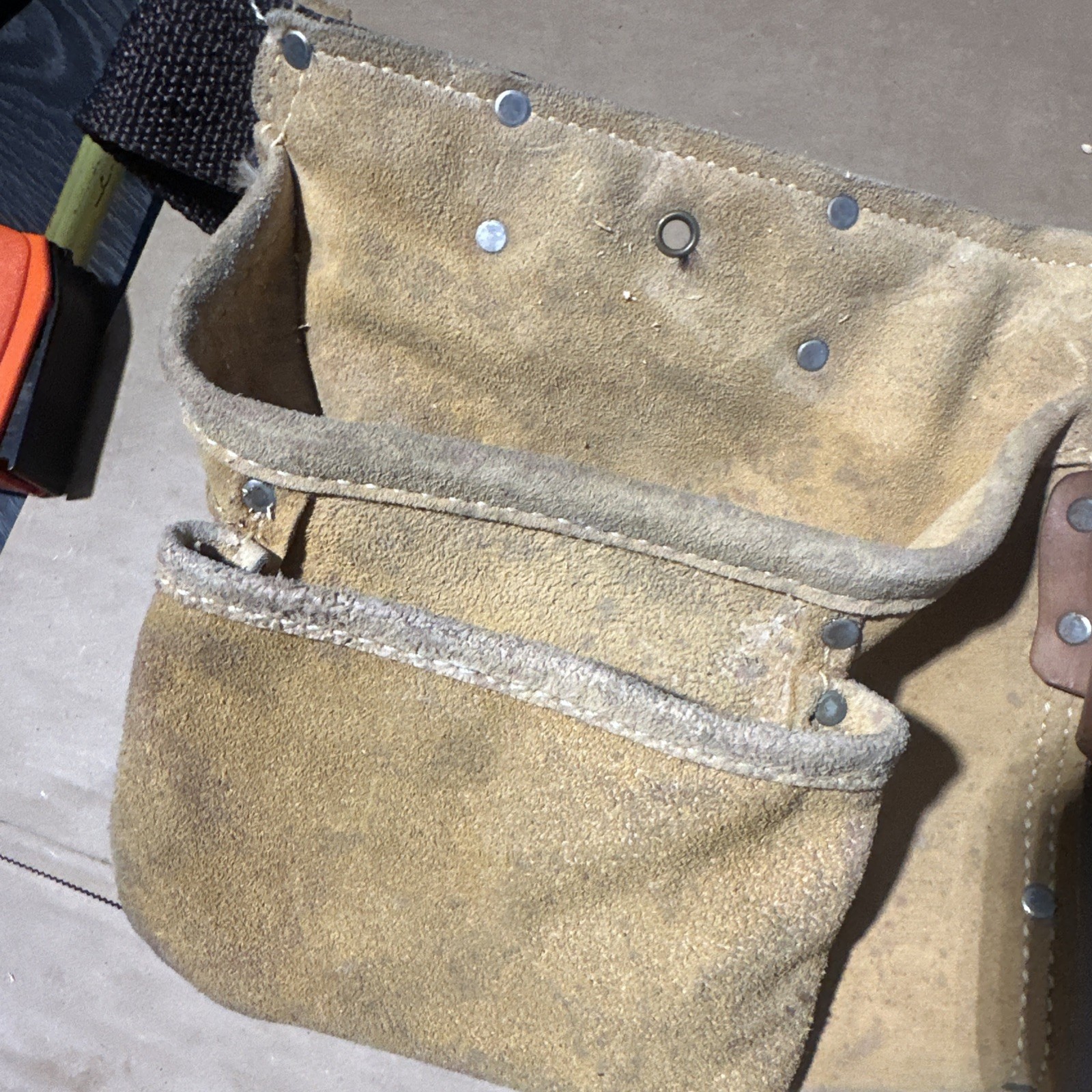 Heavy Split Cowhide Multi-Pocket Tool Belt 490X by Nicholas High Qlty. USA Made