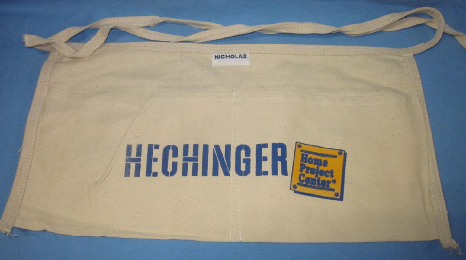 Hechinger Home Project Center ~ 2 Pocket Cloth Nail Bag Apron